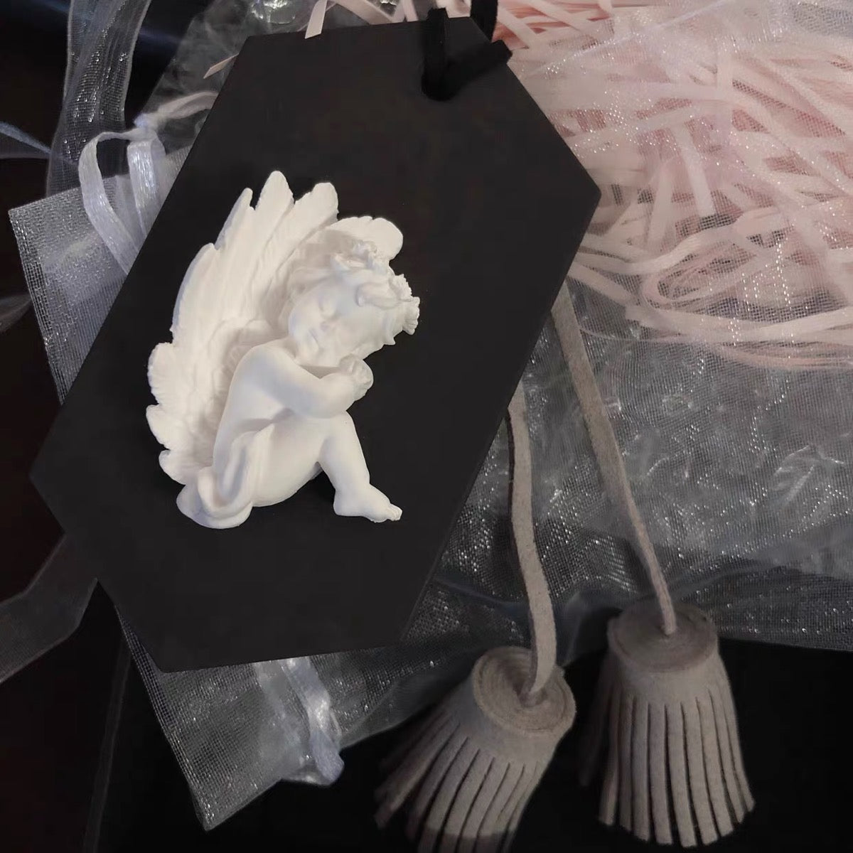 Guardian Angel Car Hanging Diffuser Stone