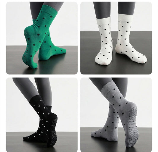 Polka Dot Pilates & Yoga Grip Socks