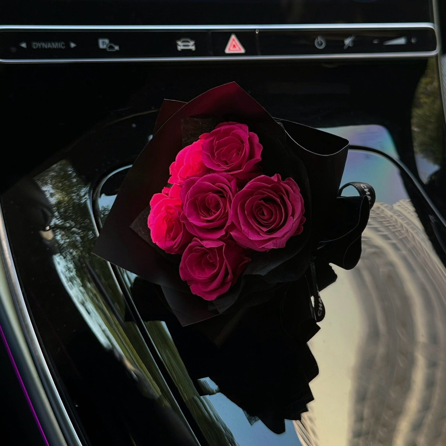 Hydrangea Preserved Flower Mini Bouquet  Air Vent Clip Decoration
