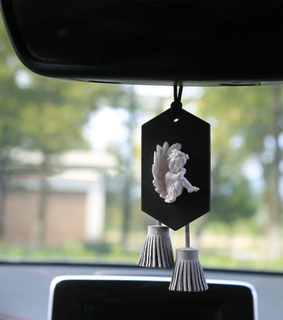 Guardian Angel Car Hanging Diffuser Stone