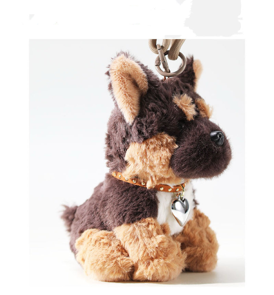 German Shepherd Puppy Plush Keychain & Bag Charm