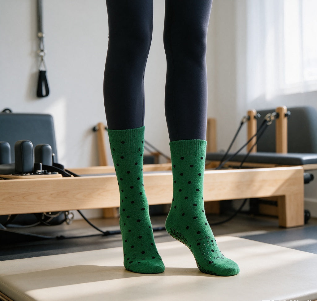 Polka Dot Pilates & Yoga Grip Socks