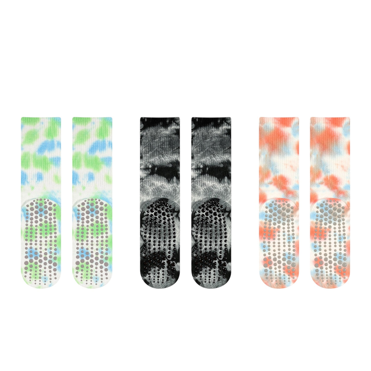 Tie-Dye Non-Slip Pilates & Yoga Crew Grip Socks