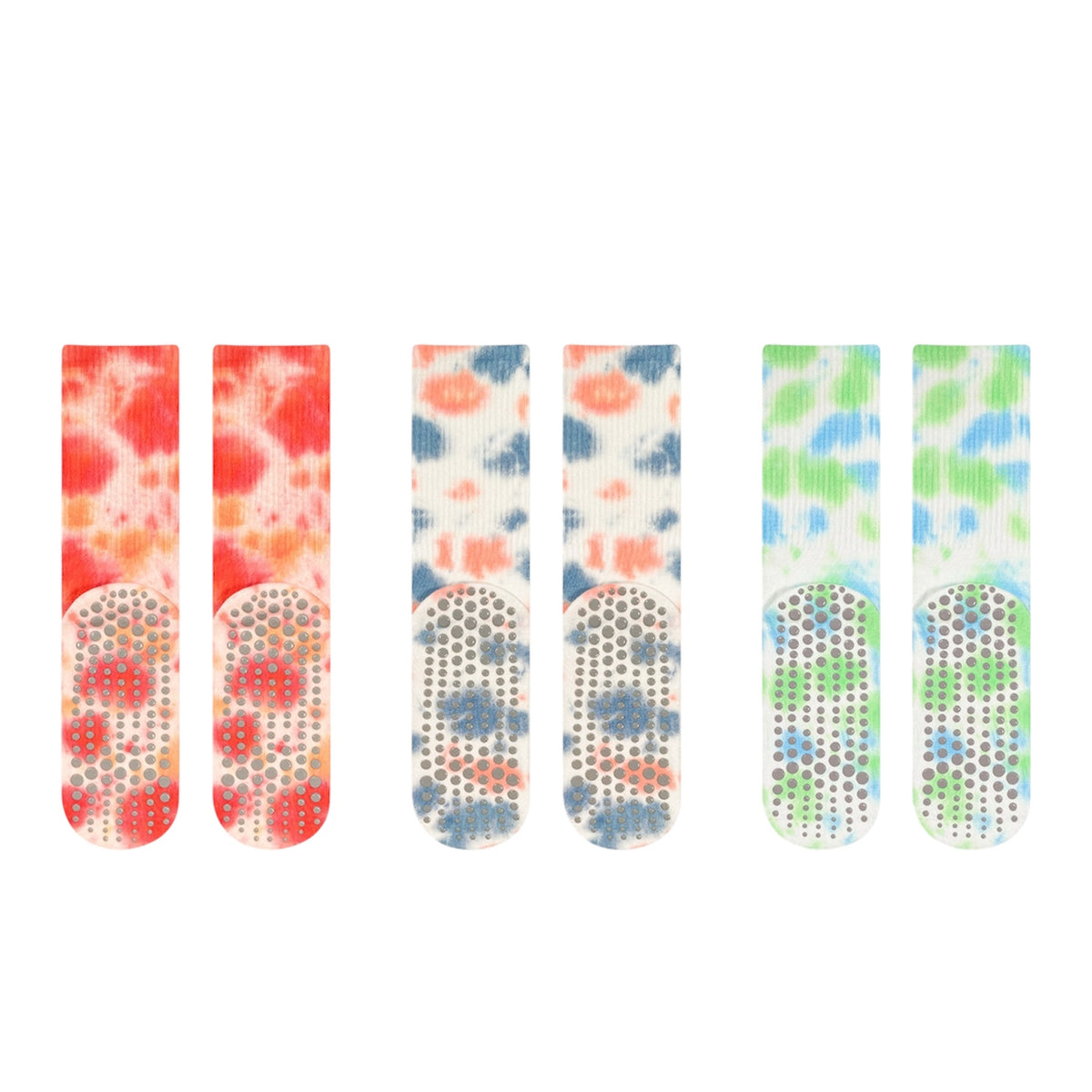 Tie-Dye Non-Slip Pilates & Yoga Crew Grip Socks