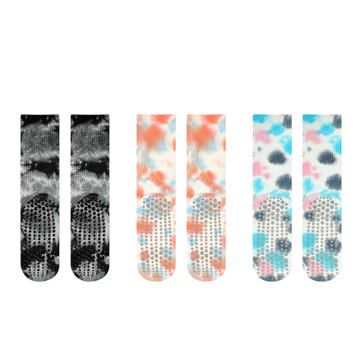 Tie-Dye Non-Slip Pilates & Yoga Crew Grip Socks