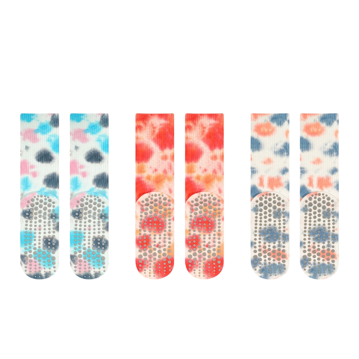 Tie-Dye Non-Slip Pilates & Yoga Crew Grip Socks