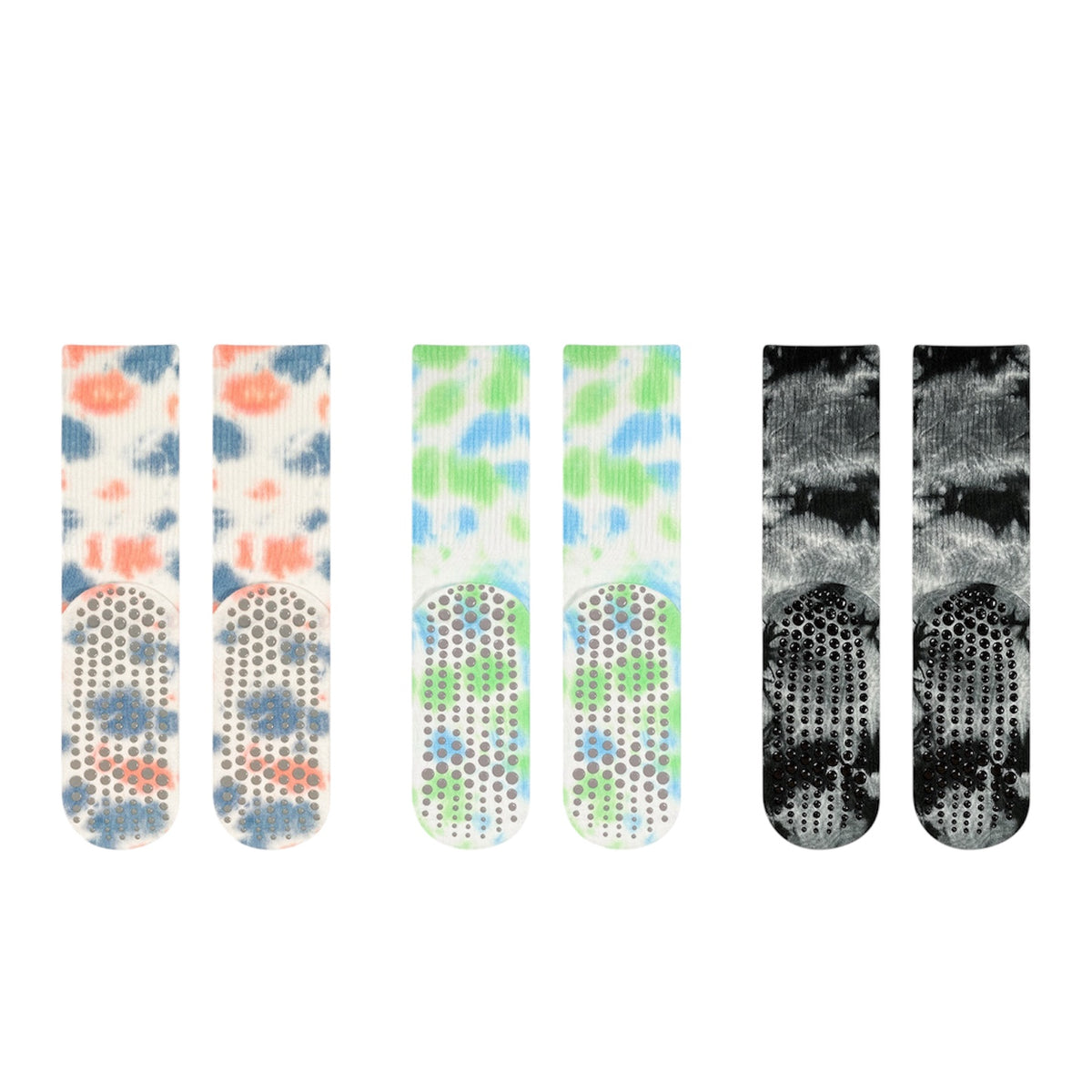 Tie-Dye Non-Slip Pilates & Yoga Crew Grip Socks
