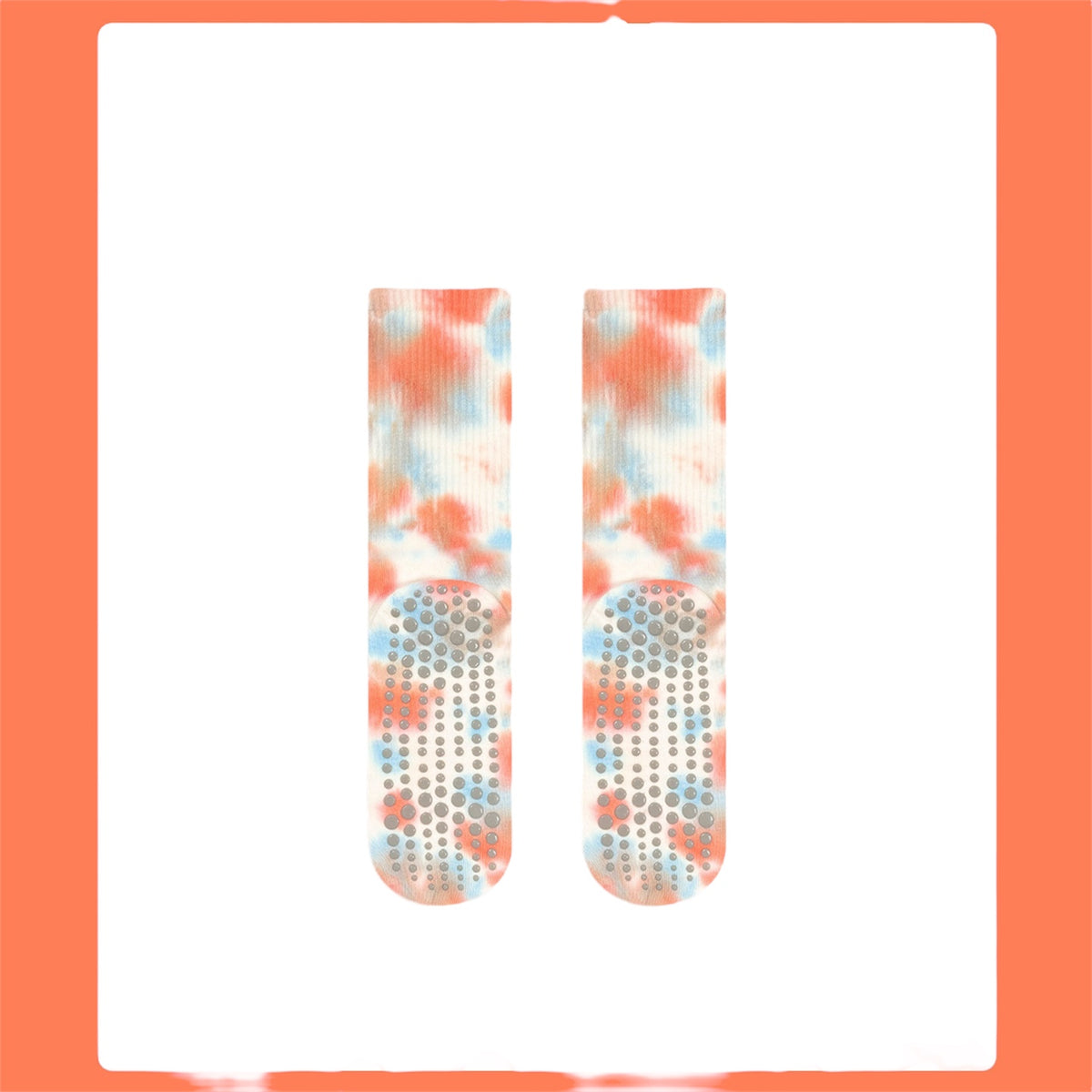 Tie-Dye Non-Slip Pilates & Yoga Crew Grip Socks
