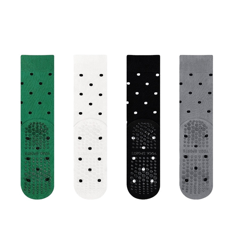 Polka Dot Pilates & Yoga Grip Socks
