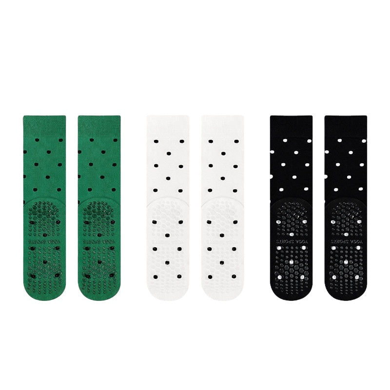 Polka Dot Pilates & Yoga Grip Socks