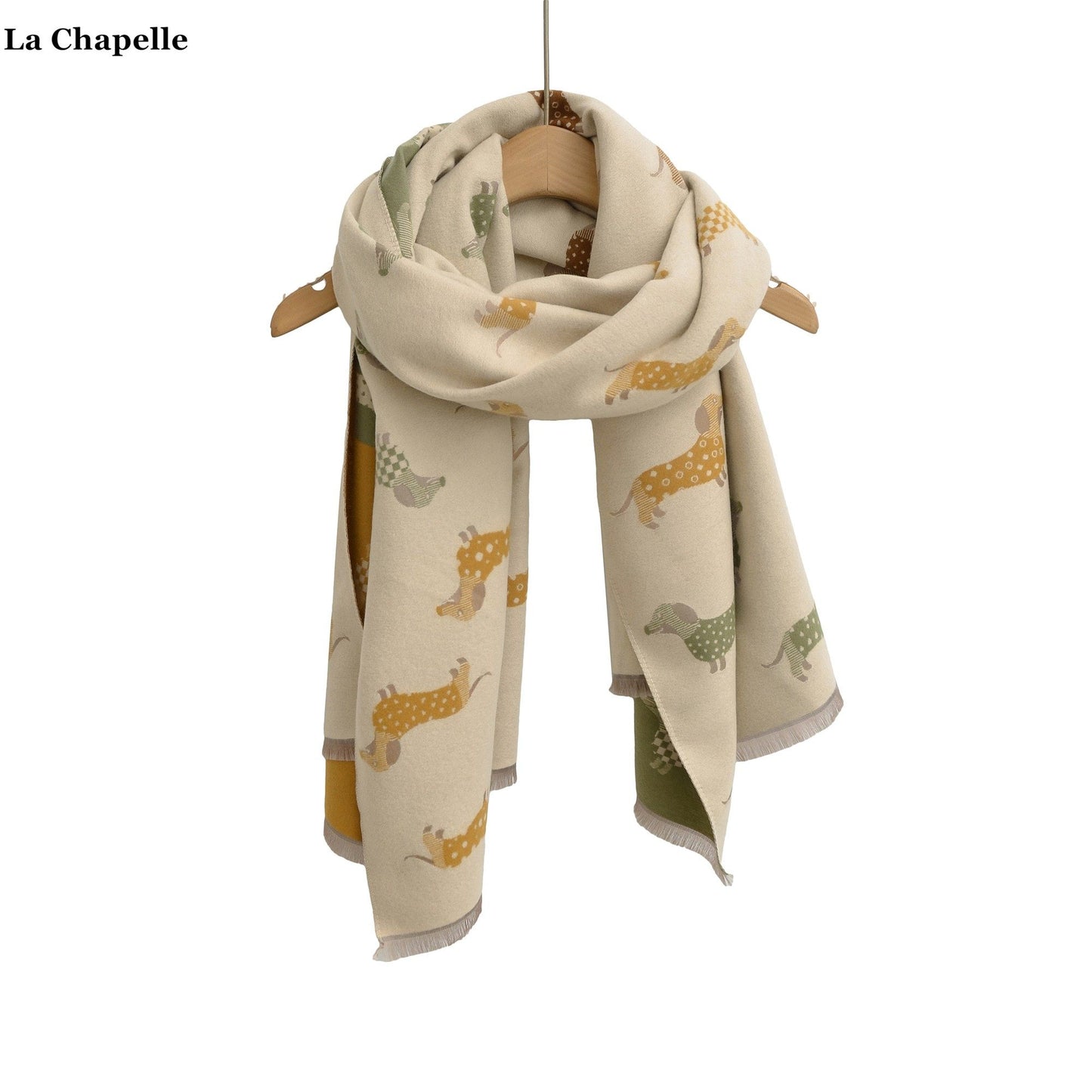 Pet Lovers' Reversible Jacquard Scarf & Cozy Shawl