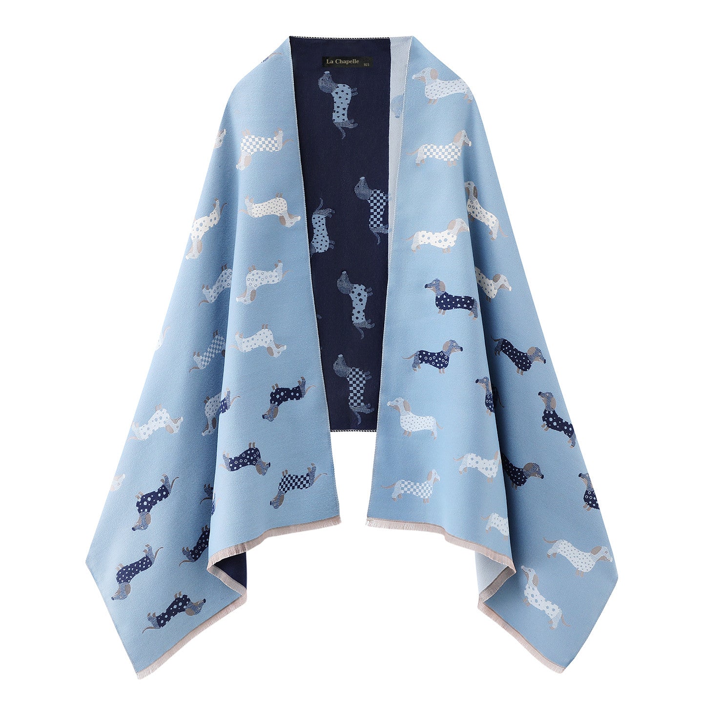 Pet Lovers' Reversible Jacquard Scarf & Cozy Shawl